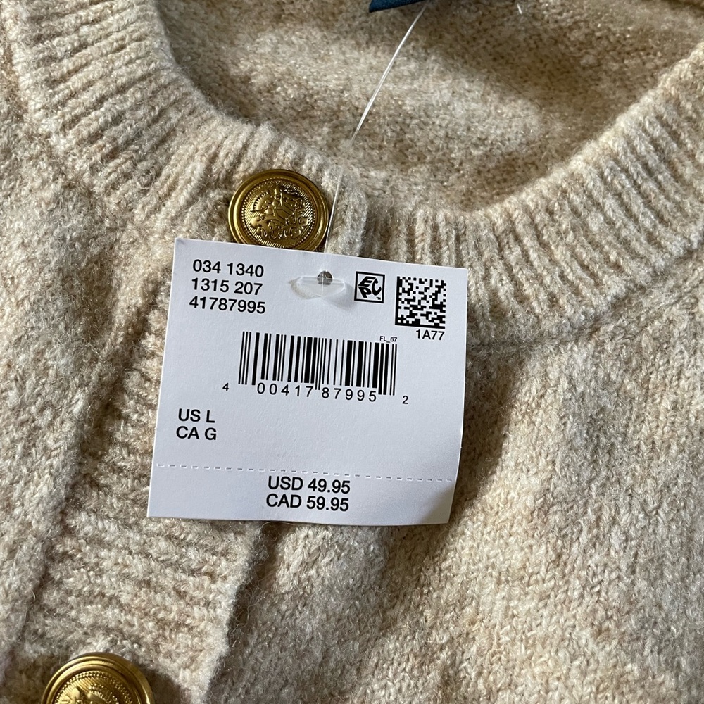 American Eagle Outfitters Cream Cardigan Sweater - Picture 4 of 5